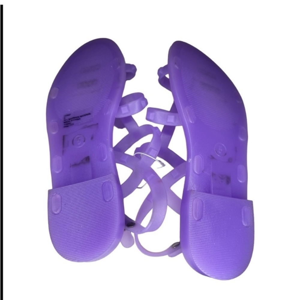 Steve Madden Purple Jelly Gladiator Sandals - Picture 3 of 3
